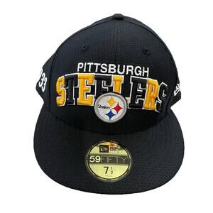 New era Pittsburgh Steelers Fitted Hat 7 1/2